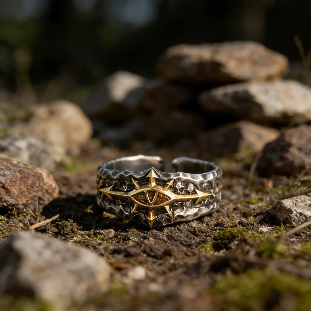 WorldNorse Forge Texture Riven Sigil Ring - image 2