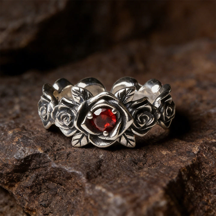  FREE Today: Crimson Rose Wreath Ring - Adjustable - image 0