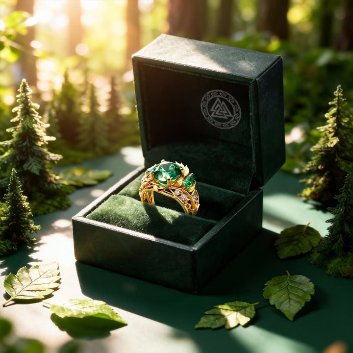 FREE Today: Yggdrasil Emerald Leaf Ring - image 4