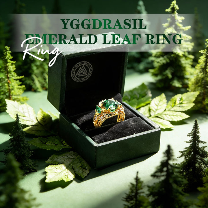 FREE Today: Yggdrasil Emerald Leaf Ring - image 2