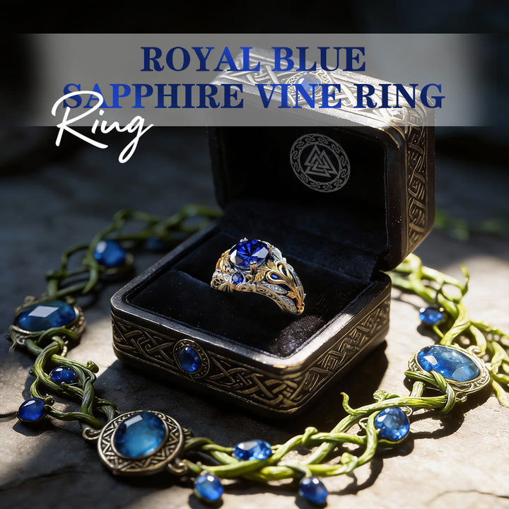 FREE Today: Royal Blue Sapphire Vine Ring - image 2