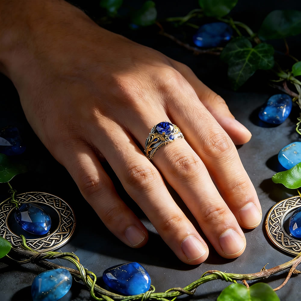 FREE Today: Royal Blue Sapphire Vine Ring - image 1