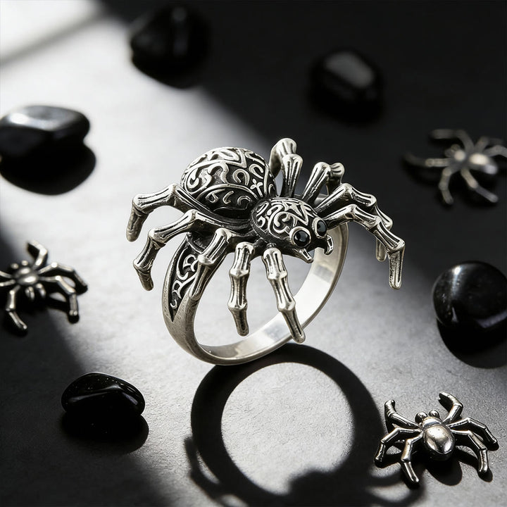FREE Today: Black Eyes Jumping Spider Ring - US 10 - image 0