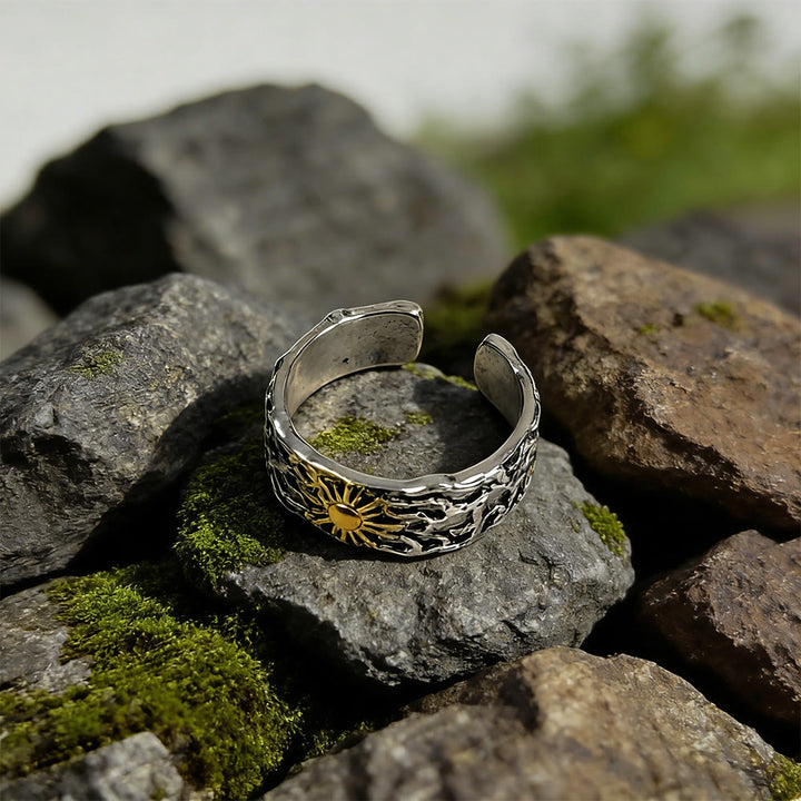 WorldNorse Wrought Sun Tangled Thorne Ring - image 5