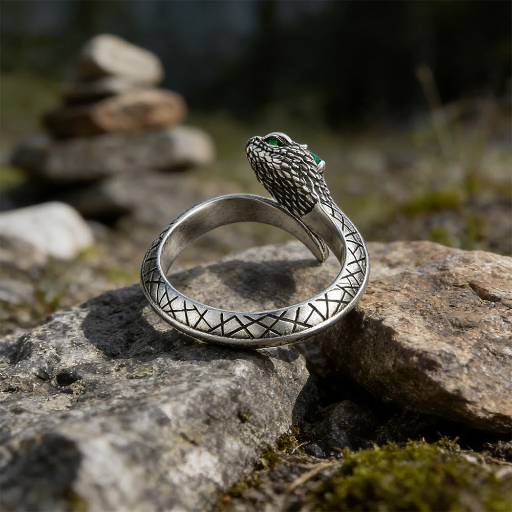 FREE Today: Serpent Scale Forest Stone Weave Ring - image 4