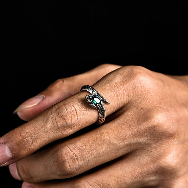 FREE Today: Serpent Scale Forest Stone Weave Ring - image 5