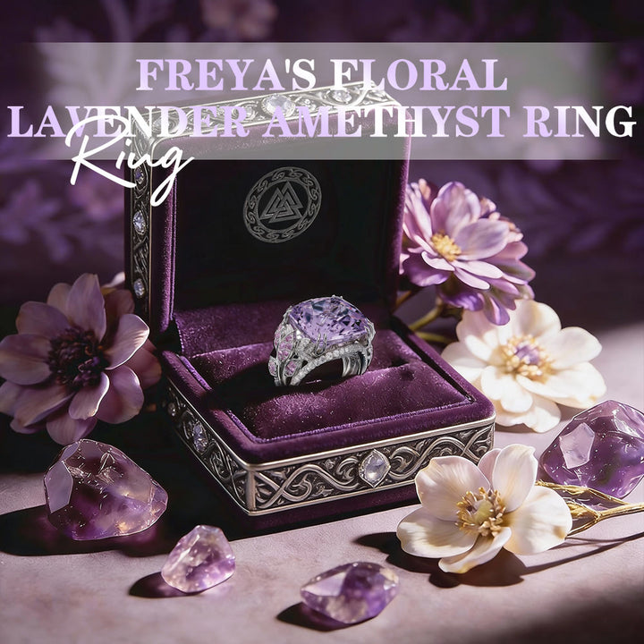 FREE Today: Freya's Floral Lavender Amethyst Ring - image 2