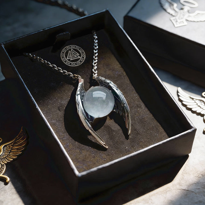 FREE Today: Angel Wings Crystal Pendant Necklace - image 4