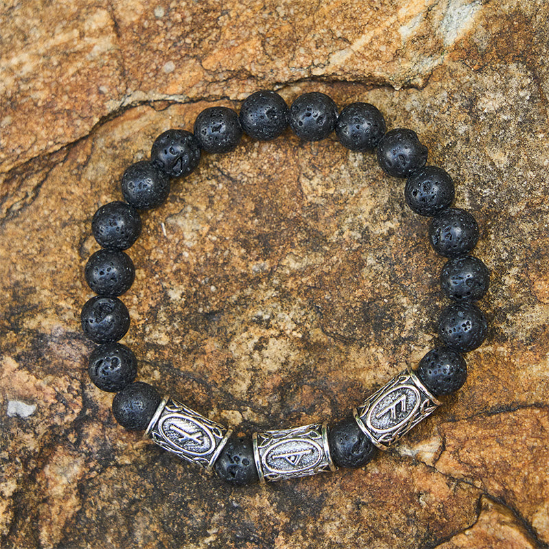 WorldNorse Viking Rune Variegated Crystal Beaded Bracelet - image 8