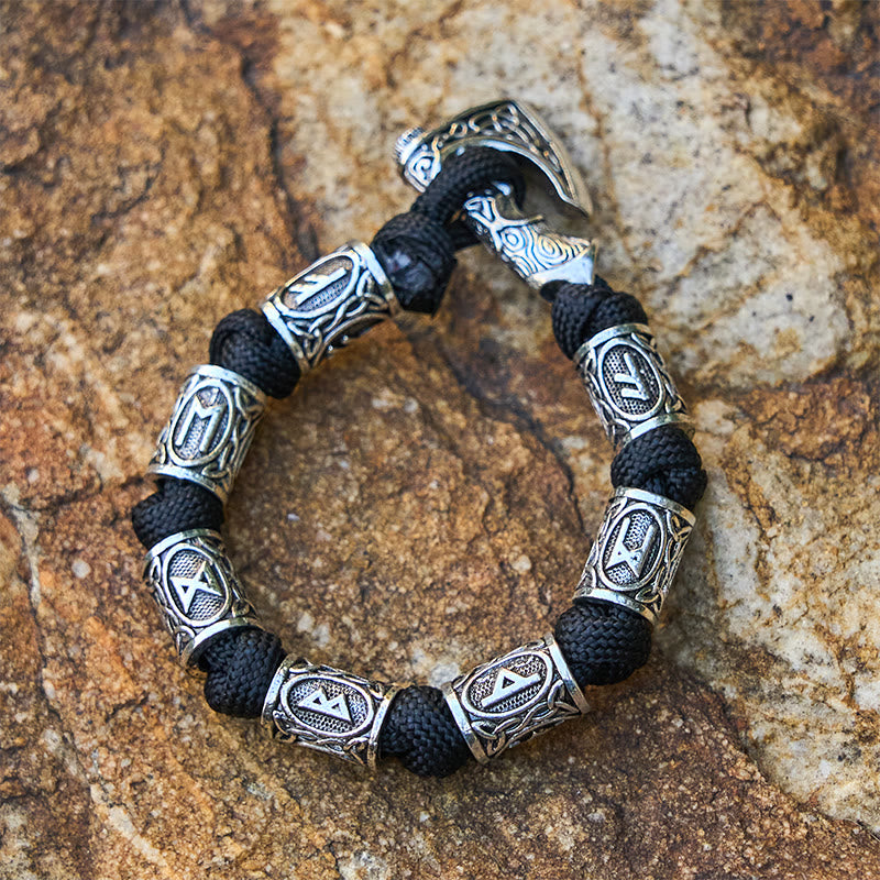 WorldNorse Viking Axe Rune Intertwine Braided Bracelet - image 14