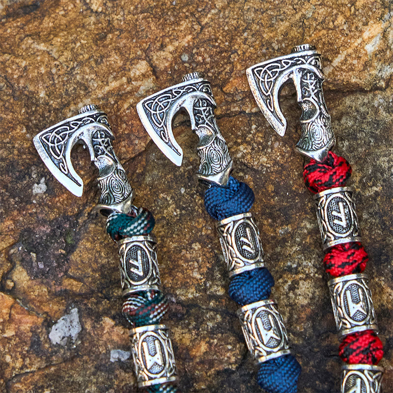 WorldNorse Viking Axe Rune Intertwine Braided Bracelet - image 2