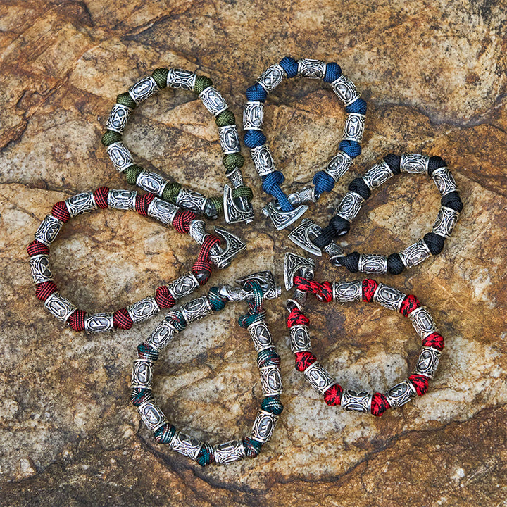 WorldNorse Viking Axe Rune Intertwine Braided Bracelet - image 17