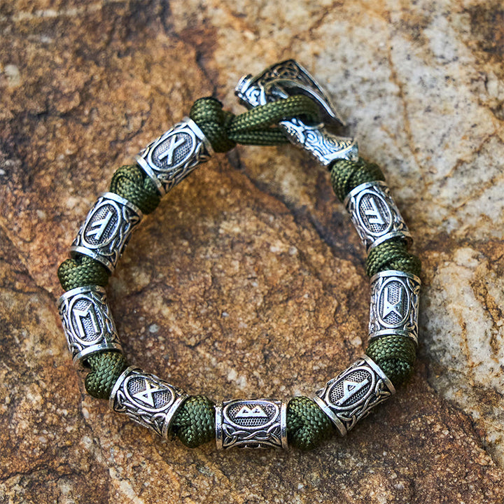 WorldNorse Viking Axe Rune Intertwine Braided Bracelet - image 10