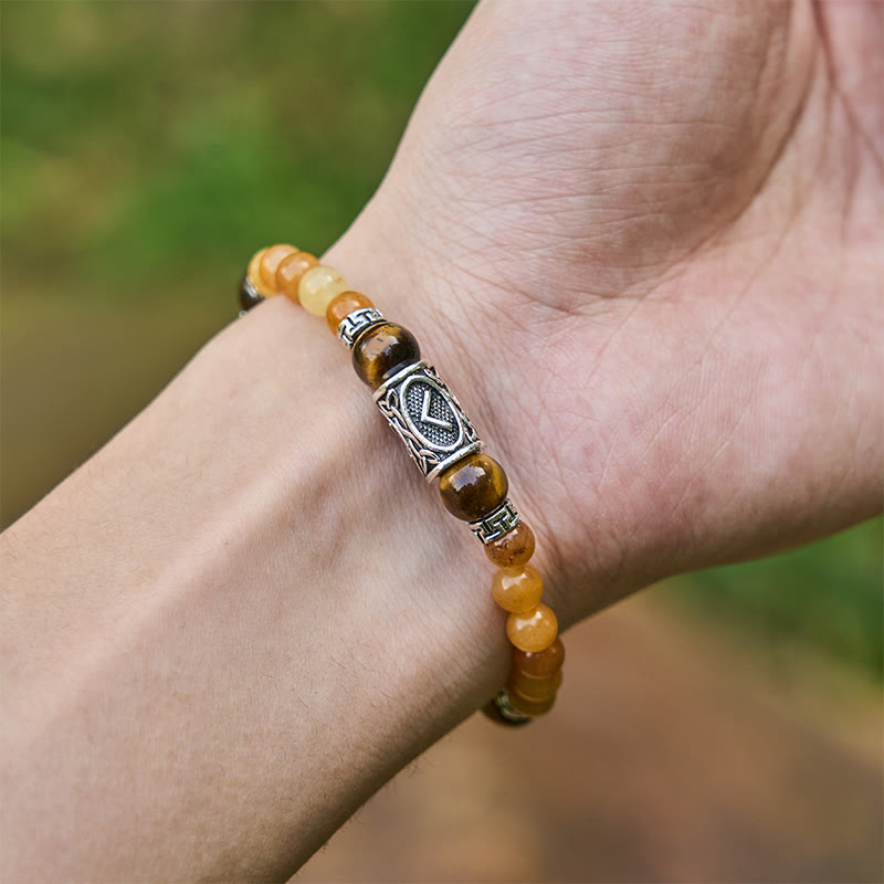 WorldNorse Rune Chromatic Crystal Beaded Bracelet - image 5