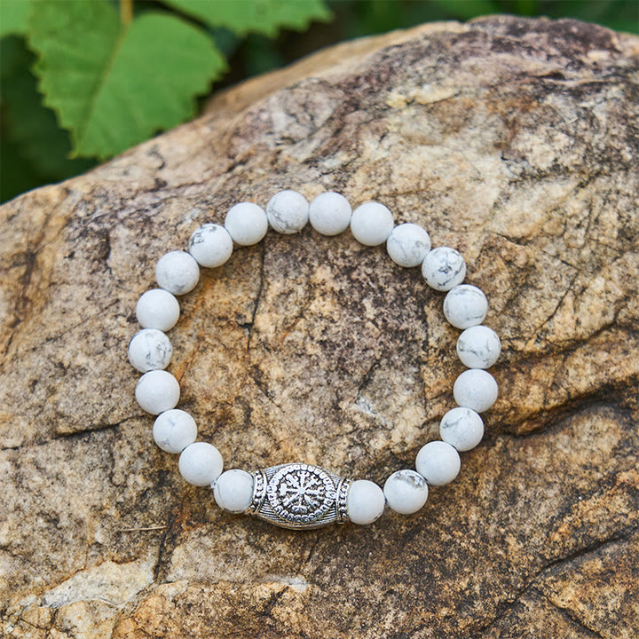 WorldNorse Viking Tiger Head Paracord Braided Bracelet - Howlite - image 18