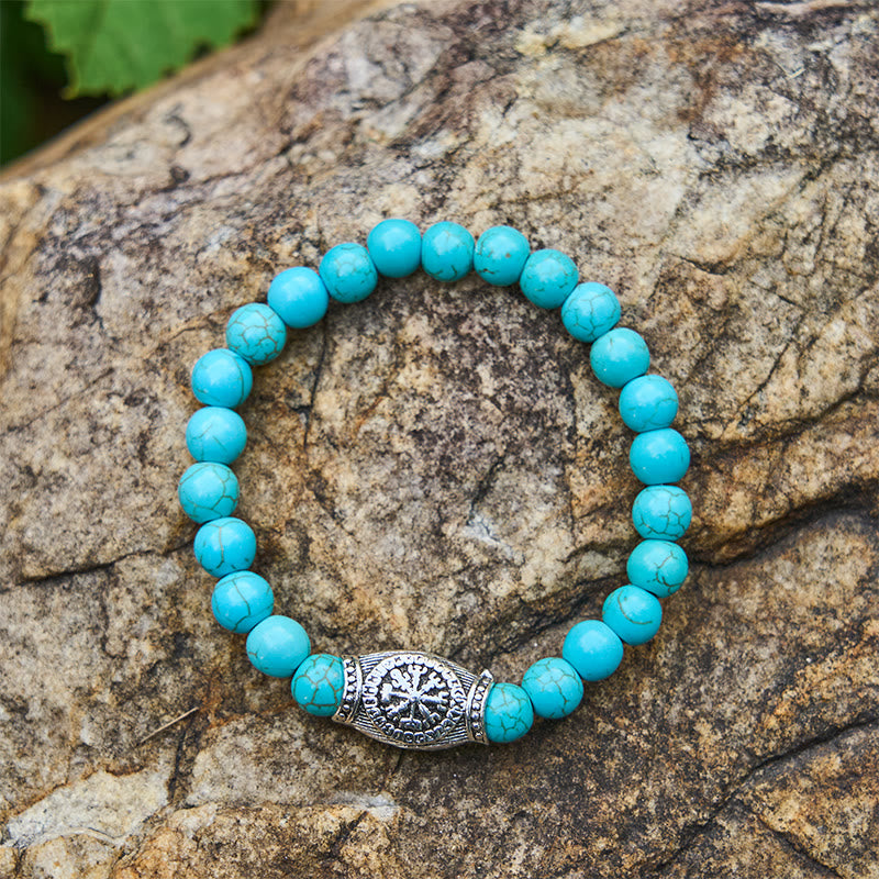 WorldNorse Viking Tiger Head Paracord Braided Bracelet - Blue Turquoise - image 11