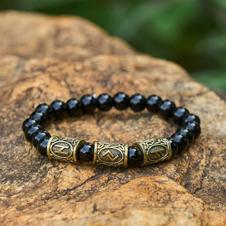 WorldNorse Heterochromatic Assorted Crystal Beaded Bracelet - Black Onyx - image 18