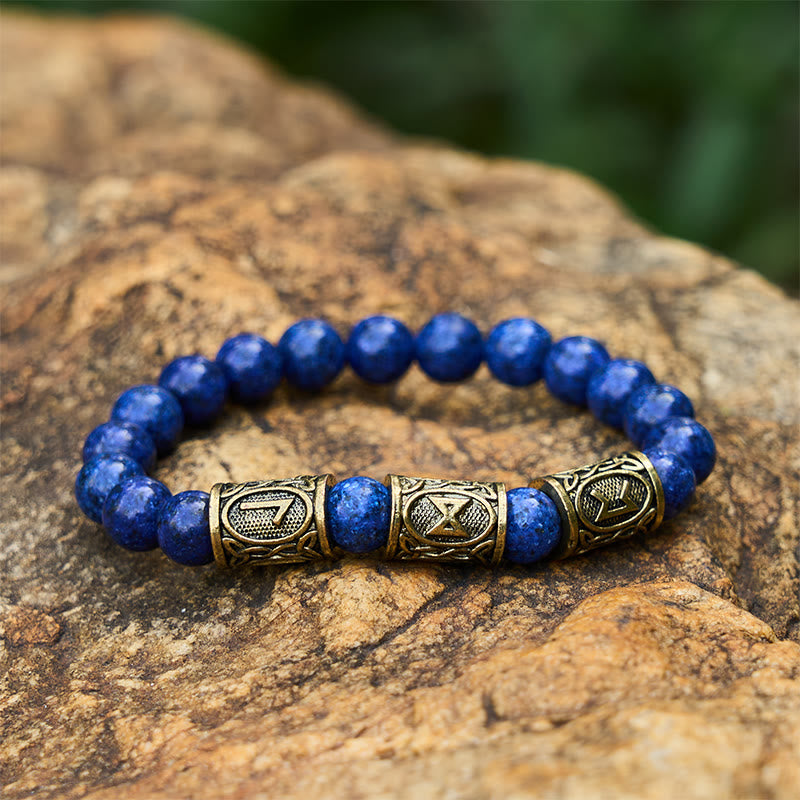 WorldNorse Heterochromatic Assorted Crystal Beaded Bracelet - Lapis Lazuli - image 10