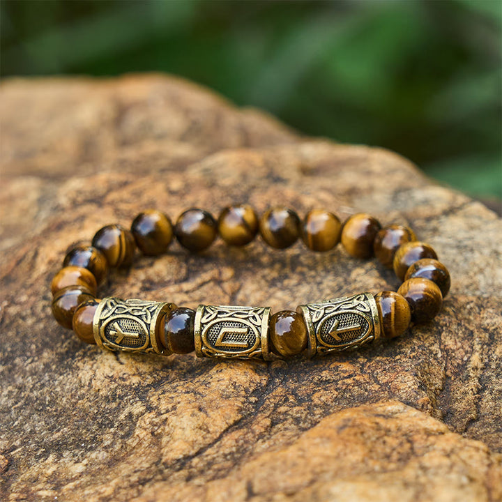 WorldNorse Heterochromatic Assorted Crystal Beaded Bracelet - Tiger-Eye - image 14