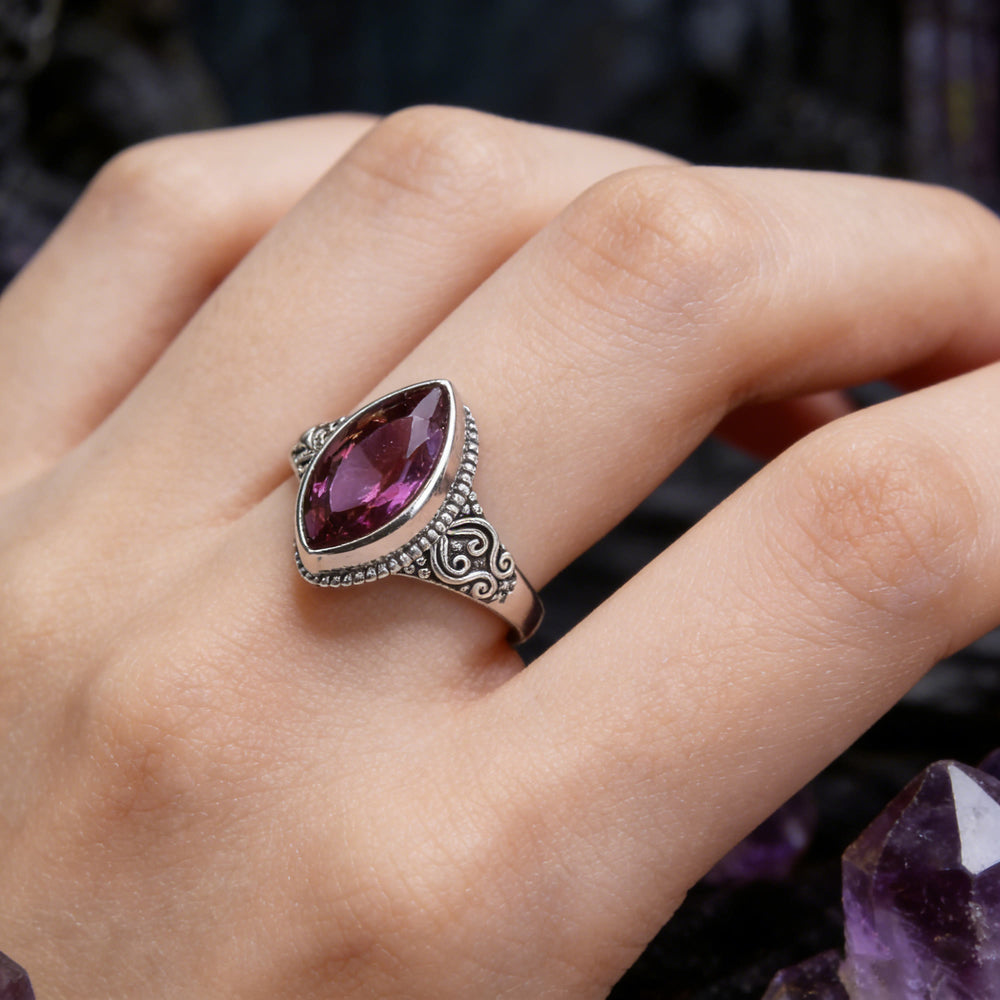 FREE Today: Faceted Violet Gem Twisted Ring - image 1