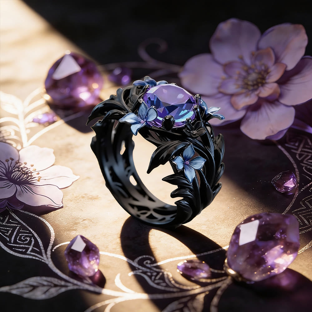 FREE Today: Iridescent Forget-Me-Not Floral Vine Ring - image 9