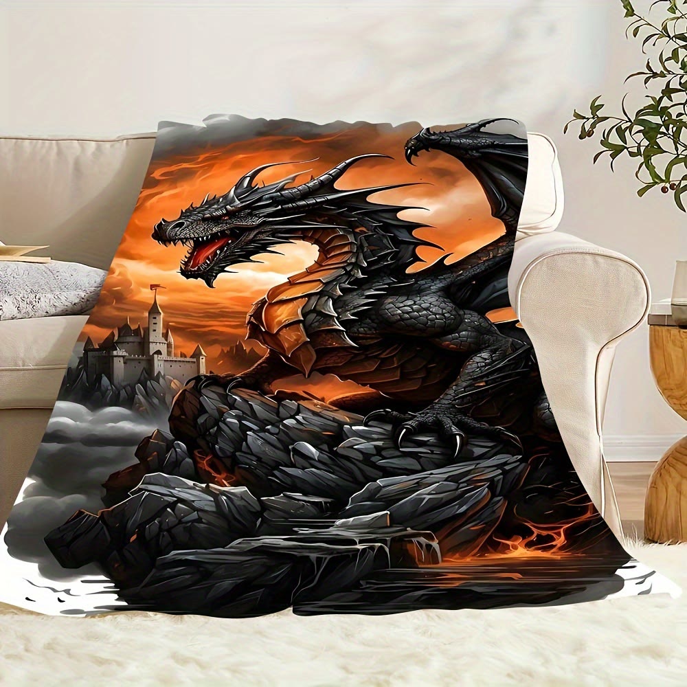 WorldNorse Ember Wyrm Fortress Crag Blanket - image 3