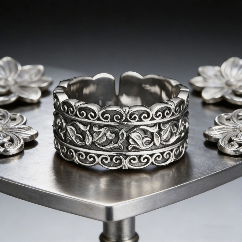 FREE Today: Gothic Filigree Floral Sigil Ring - Adjustable - image 0