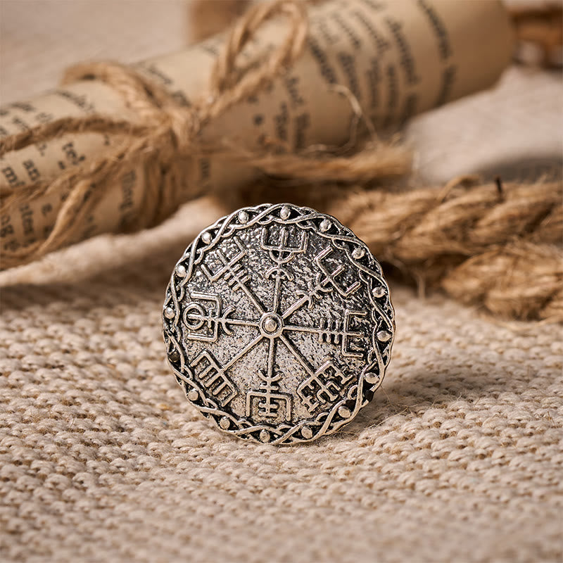 WorldNorse Vegvisir Guide Wreath Brooch - image 3