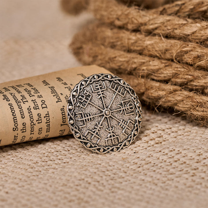 WorldNorse Vegvisir Guide Wreath Brooch - image 4