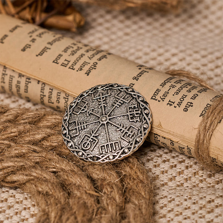 WorldNorse Vegvisir Guide Wreath Brooch - image 5