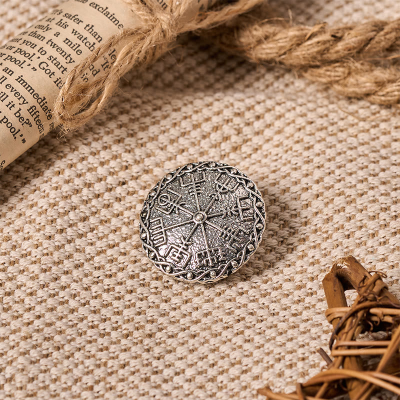 WorldNorse Vegvisir Guide Wreath Brooch - image 6