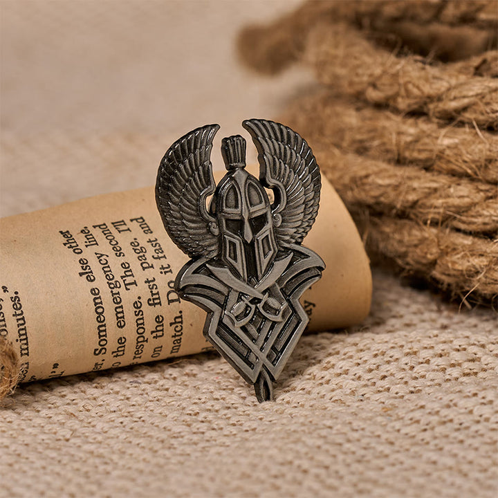 WorldNorse Winged Helm Crest Brooch - image 4