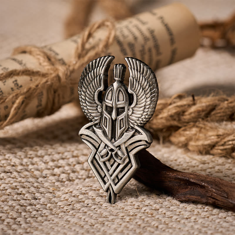 WorldNorse Winged Helm Crest Brooch - image 3