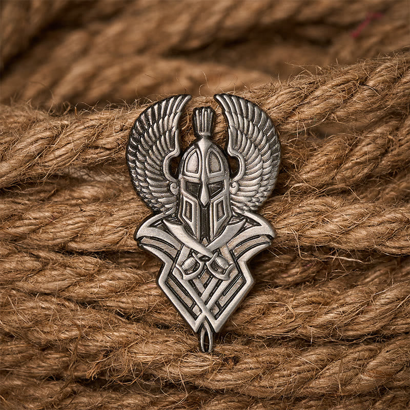 WorldNorse Winged Helm Crest Brooch - image 2