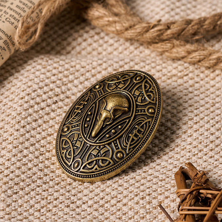 WorldNorse Beast Skull Knotwork Brooch - image 13