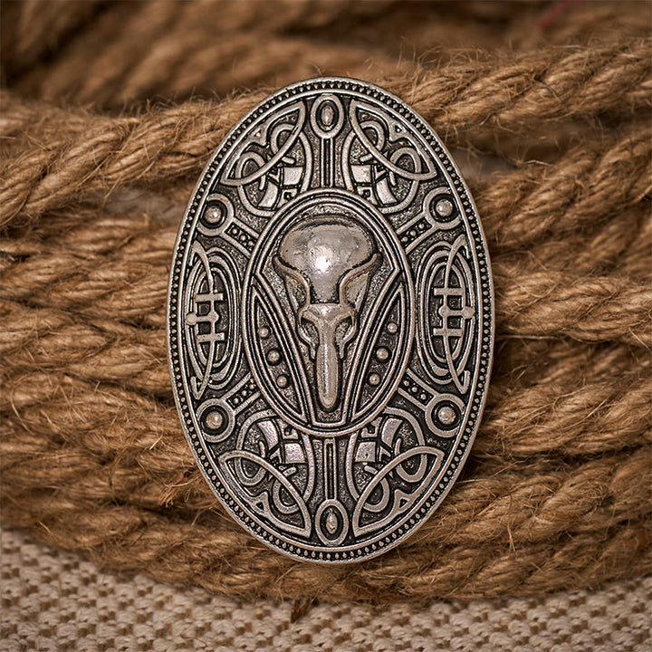 WorldNorse Beast Skull Knotwork Brooch - image 2