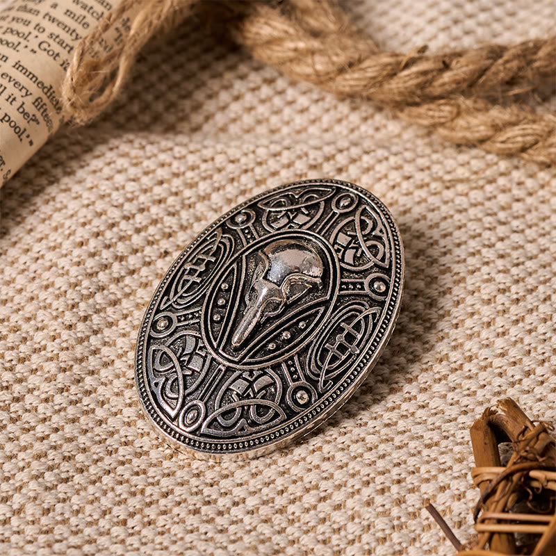 WorldNorse Beast Skull Knotwork Brooch - image 6