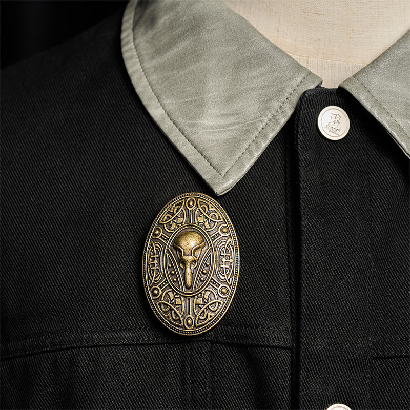 WorldNorse Beast Skull Knotwork Brooch - image 8