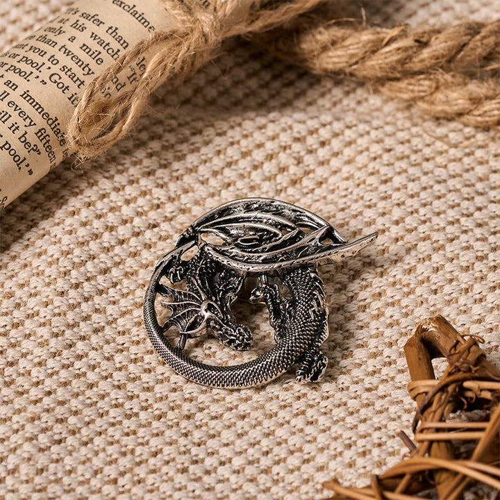 WorldNorse Wyrm Norse Dragon Wing Brooch - image 6