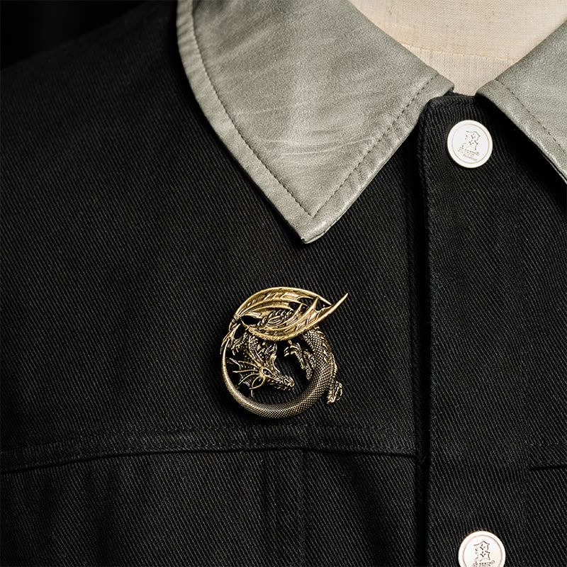 WorldNorse Wyrm Norse Dragon Wing Brooch - image 8