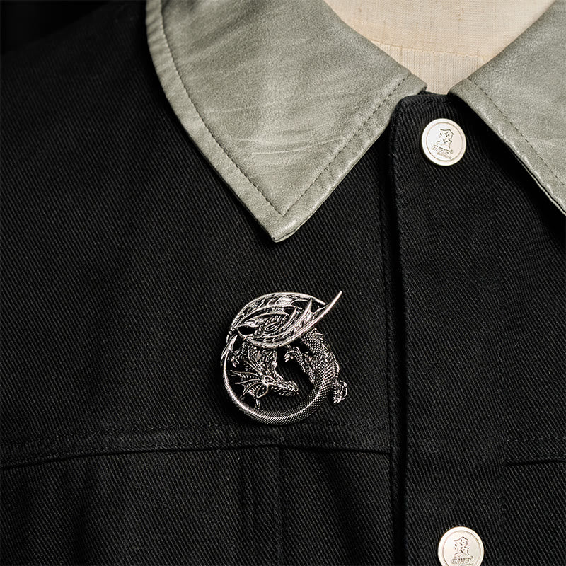 WorldNorse Wyrm Norse Dragon Wing Brooch - image 1