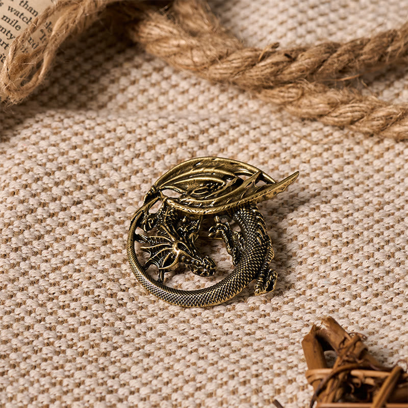 WorldNorse Wyrm Norse Dragon Wing Brooch - image 13