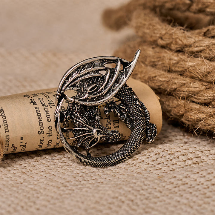 WorldNorse Wyrm Norse Dragon Wing Brooch - image 4