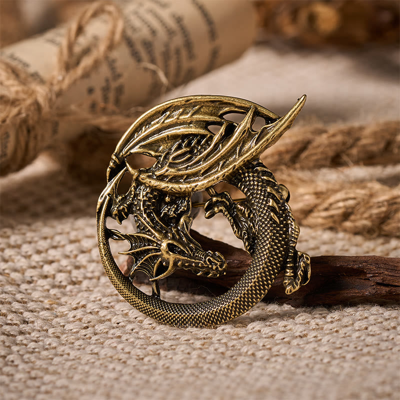 WorldNorse Wyrm Norse Dragon Wing Brooch - image 10