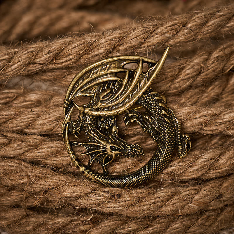 WorldNorse Wyrm Norse Dragon Wing Brooch - image 9