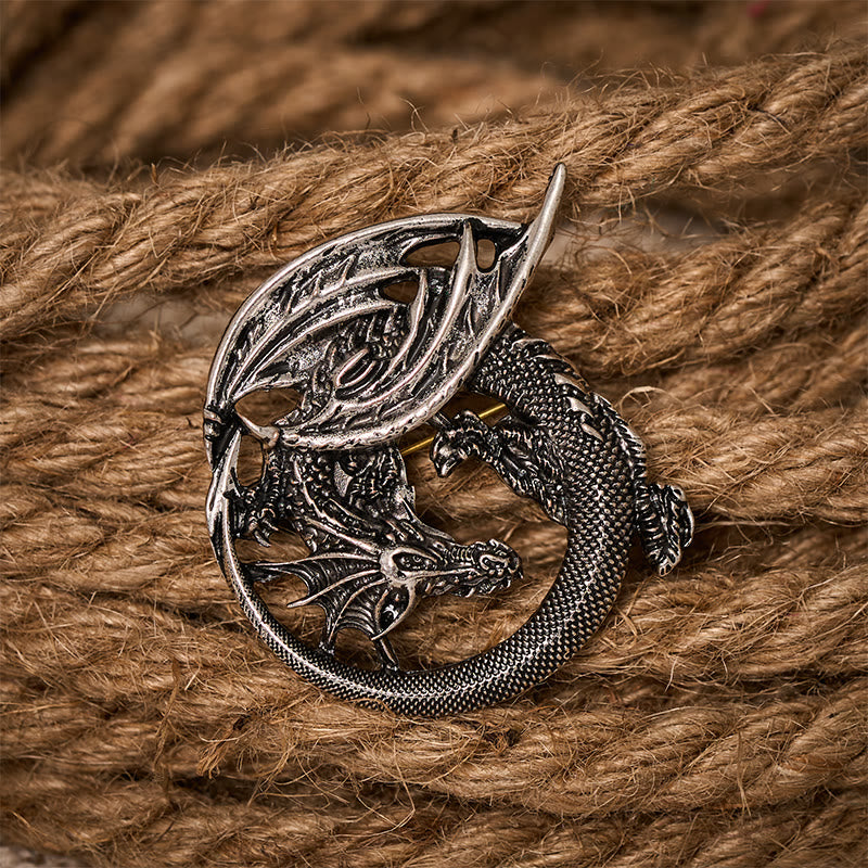 WorldNorse Wyrm Norse Dragon Wing Brooch - image 2