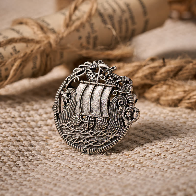WorldNorse Viking Voyage Crest Brooch - image 3