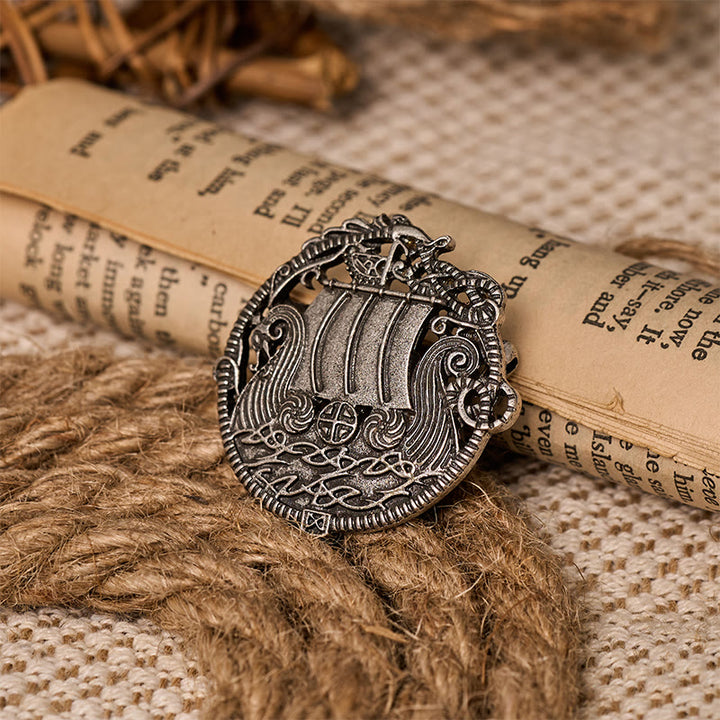 WorldNorse Viking Voyage Crest Brooch - image 5