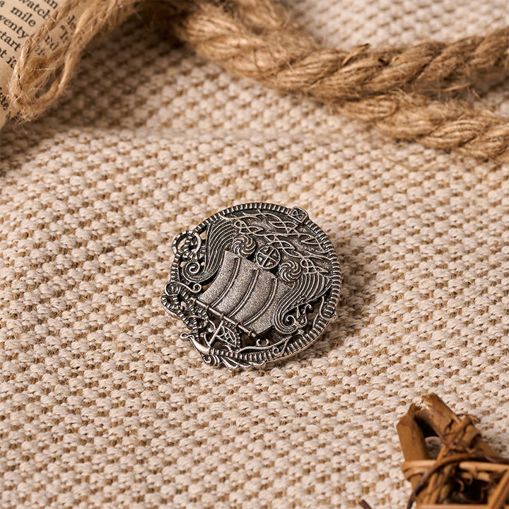 WorldNorse Viking Voyage Crest Brooch - image 6