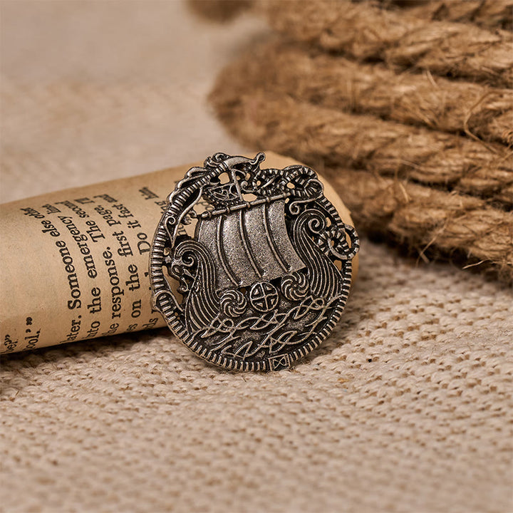 WorldNorse Viking Voyage Crest Brooch - image 4